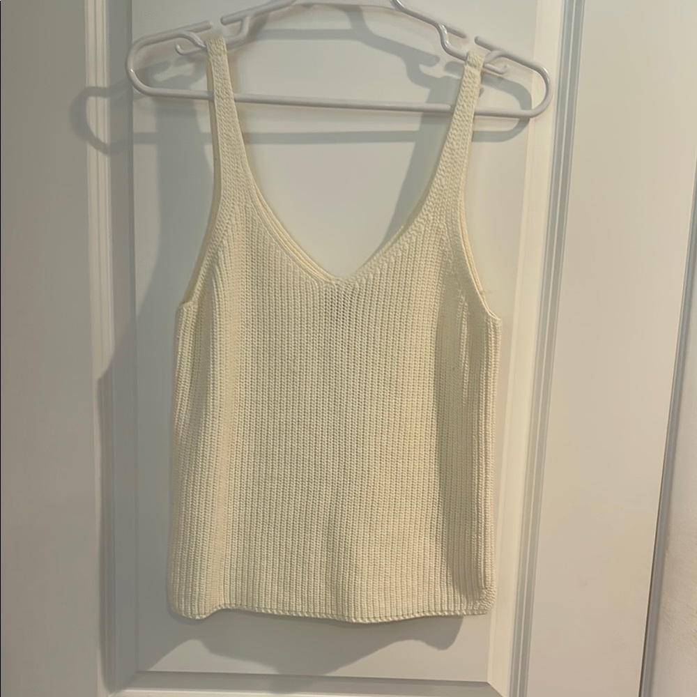 Cream Knit Women's Tank Top- Express